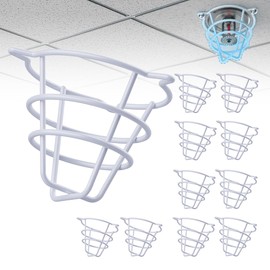 10 Pcs Fire Sprinkler Head Protector - Fire Sprinkler Head Covers Ceiling Used for Flush Mount Sprinkler,Heavy Duty Steel with Rubber-Wrapped,Suit 1/2" and 3/4" Sprinkler, Fire Sprinkler Head Cover