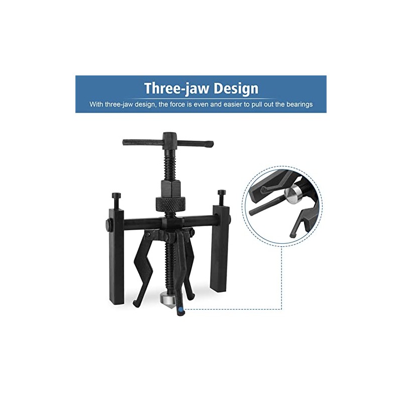 3 Jaw Bottom Bracket Puller, 3 Arm Parallel Puller Bottom