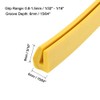 uxcell Edge Trim U Seal Yellow Rubber Plastic U Channel