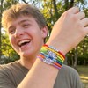 BHronony FDT Bead Friendship Bracelets - 12pcs Colorful Jewelry for