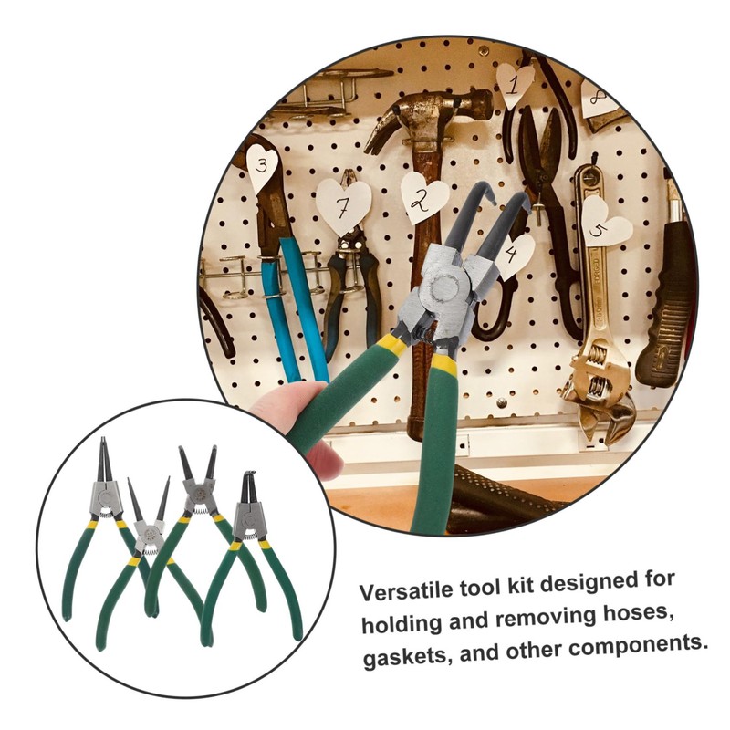 CHILDWEET 1set Heavy Duty Circlip Pliers Kit Precision Spring Loaded