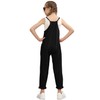 Evensu Girls Casual Sleeveless Romper Black Jumpsuits Size 8-10 9