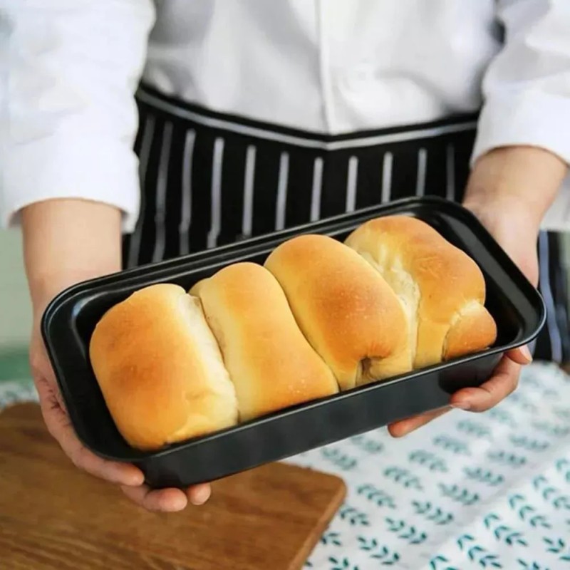 TH2010 Molde Rectangular Panque Pan Antiadherente Acero Inox Postre