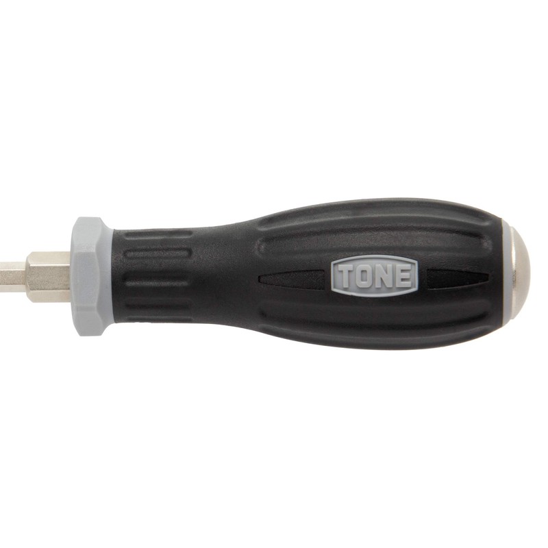 Tone PGMD-100 Power Grip Screwdriver, Gray (-) 1.0 x 6.0