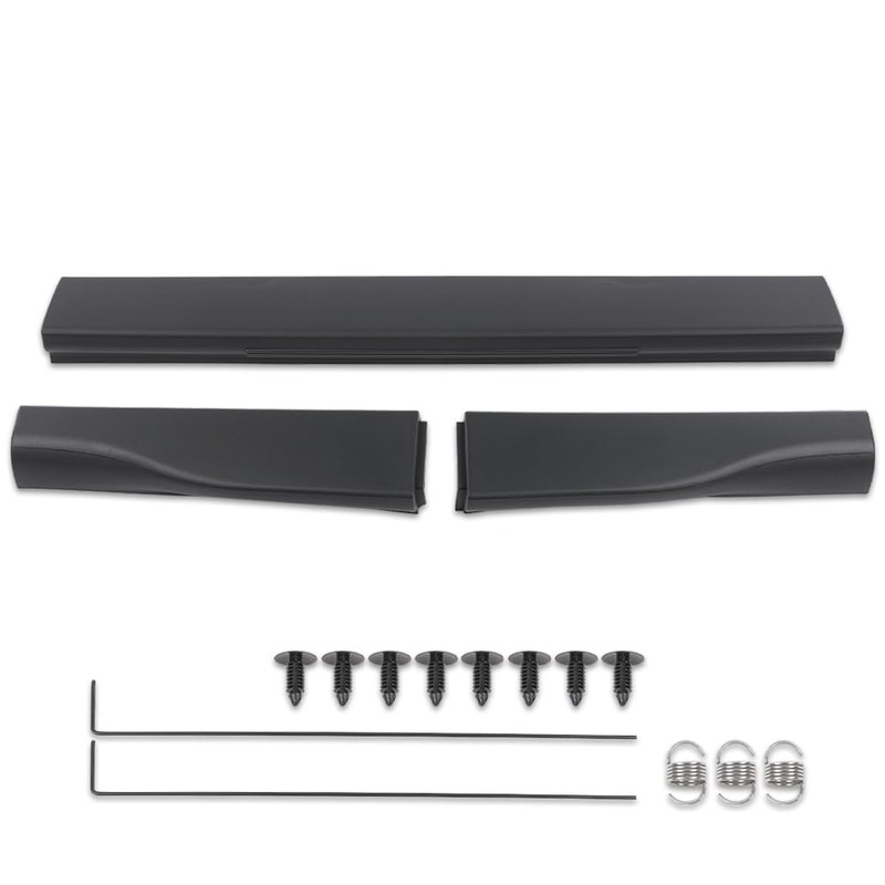 PIT66 3PCS Flexible Step Trim Tailgate Molding, Compatible with Ford
