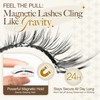 LASHVIEW Magnetic Eyelashes Natural Look, Reusable Manga Magnetic Lashes Kit