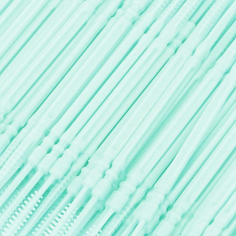 Agatige 200pcs 2 Ends Toothpicks, Plastic Coloured Teeth Toothpicks with