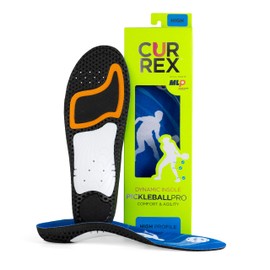 CURREX PICKLEBALLPRO Insoles for Pickleball Shoes – Arch Support Inserts w/Super Grip Surface & Premium Heel Cushioning, Helps Improve Foot Stability – for Men & Women– High Arch, Large