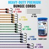GOEASY0312 GOEASY0312 Premium Bungee Cords Heavy Duty - 20 pcs Bungee Cords with Hooks in A Storage Jar Includes 10", 18", 24", 30", 36", 48" Bungie Cord Bundle
