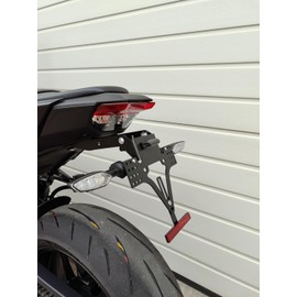 License Plate Holder Compatible with Yamaha MT09 from 2024 MT-09 License Plate Holder Tail Tidy Rear Conversion Short Rear for OEM Indicator
