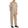 TopTie Men's Short Sleeve Coverall Gray Coverall, Workwear Coverall Regular