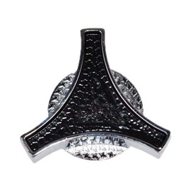 A-Team Performance - Air Filter Element Cabin Engine Fuel Air Heads Cleaner Wing Nut Large Spinner Universal - Compatible With Chevy Ford Mopar - Black Chrome - Fits Most Popular Air Cleaners