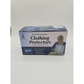 Napkleens Disposable Adult Bib | Pack Of 50 Individual Bibs White **NEW**