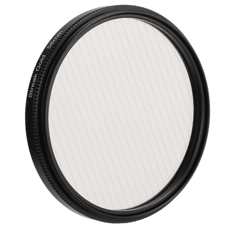 Gold Streak Anamorphic Effect Filter UHD Optical Glass Waterproof Scratch