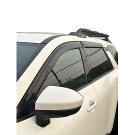 2022-2025 Tape-On Side Window Visor Deflectors for Nissan Pathfinder S SV SL Platinum Rock Creek Smoke Tinted Rain Guards 2023 2024