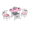 Badger Basket Elegant Tea Time Metal Doll Table and Chair