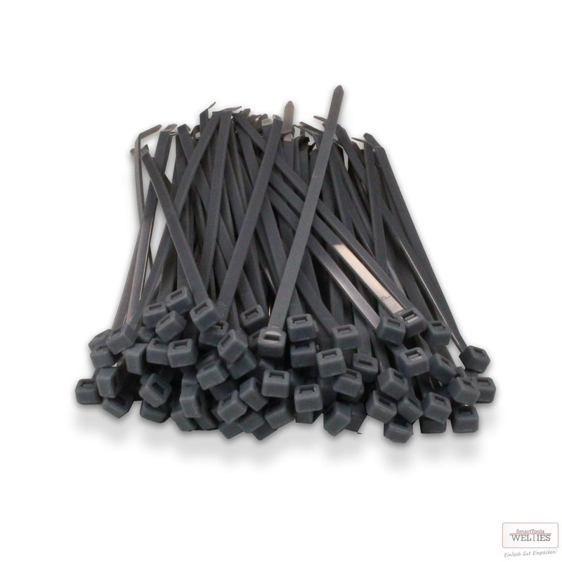 Cable Ties Silver Pack of 100 100 x 2.5 Nylon