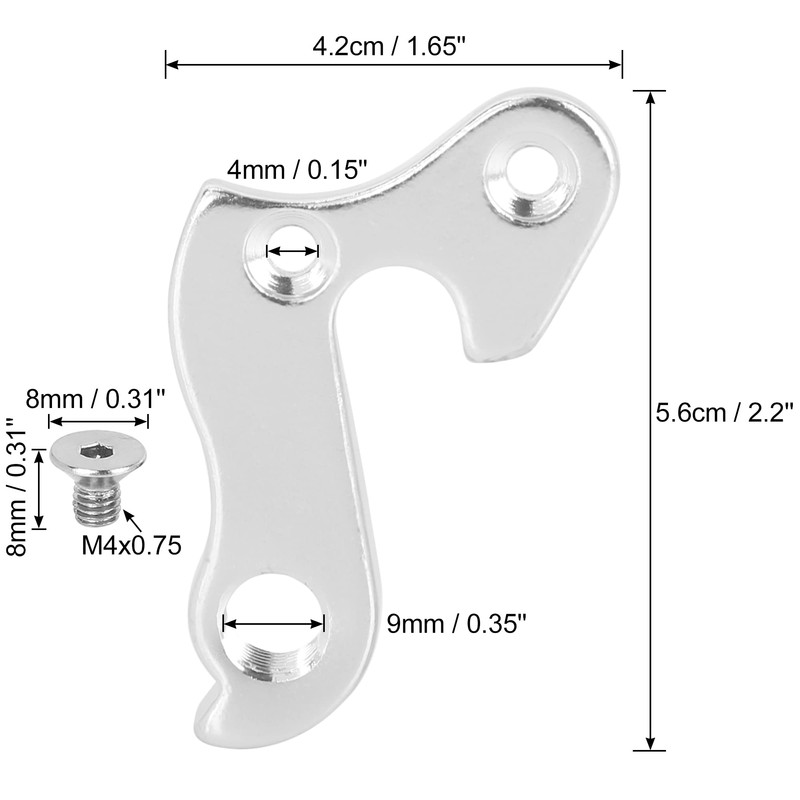 X AUTOHAUX Bicycle Rear Hook Rear Derailleur Hanger Shift Hook