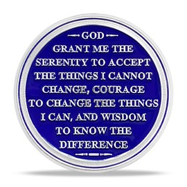 21 Year Sobriety Coin Alcoholics Anonymous Medallion Sobriety Chip Anniversary Token Recovery Gift