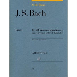 At the Piano - J. S. Bach: 16 well-known original pieces - Piano - Score - (HN 1816): 16 well-known original pieces in progressive order of difficulty with practical comments