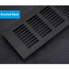 WJUAN 2 Pcs Air Vent Grille Cover, 200 mm Black