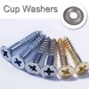240 Pcs Cup Washers Countersunk Screw Finishing Washer M3 M4