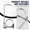 2.5 Inch Exhaust Hangers,Heavy Duty Adjustable 2.5 Exhaust Clamp with