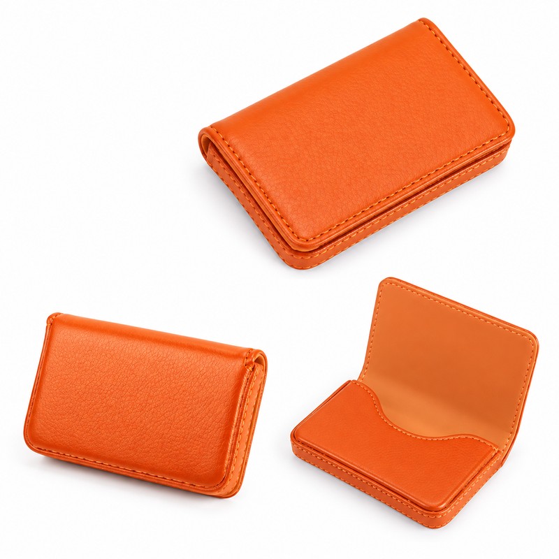 PU Leather Card Holder for Business & Credit Cards –