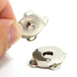 Liuer 40 Sets Magnetic Button,Magnetic Snap Fasteners Metal Bag Clasps Sewing Accessory for Bag Leather,Purses,Handbags,Backpacks,Clothes Leather(4 Colours,14mm)