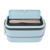 Lunch Box Double Layer Microwave Safe Leakage Proof Stainless Steel