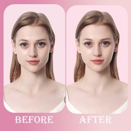 Face Lift Tape – Invisible V-Shape Sticker with 8 Lifting Ropes for Instant Tightening. Elastic Wrinkle-Lifting Patches to Firm Skin & Enhance Makeup. Transparent, 40 Pcs (Packaging May Vary)