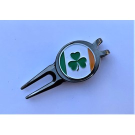 Evergolf New Magnetic Divot Tools with Lucky Irish Ireland Flag Golf Ball Marker