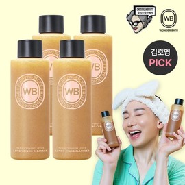 Wonderbath Cho Sung-ah Lemon Syrup Cleanser Honey & Lemon 4 bottles / 원더바스 조성아 레몬청 클렌져 허니&레몬 4통