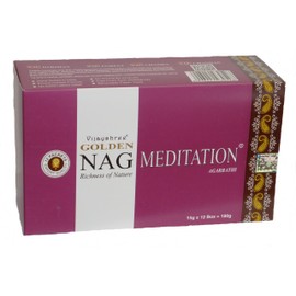 180 gms Box of GOLDEN NAG MEDITATION Agarbathi Incense Sticks - in stock and shipped by Busy Bits by Golden Nag