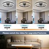 Fszdorj Ceiling Fan with Light, Upgraded 20‘’ Low Profile Fan,