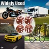 MEAJOO 4PCS Pearl Pattern Dice Tire Valve Stem Caps, Leak-Proof