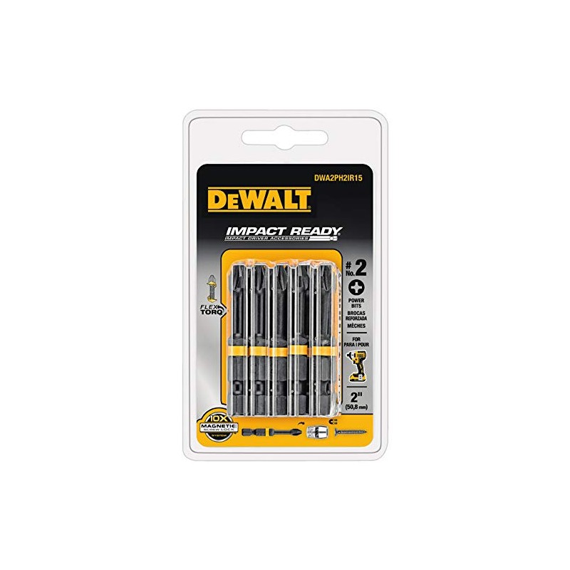 DW FLEXTORQ 15PK 2.25IN BITS FOR P