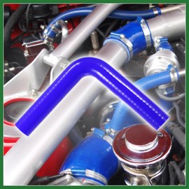 Motoforti 19mm 0.75" ID 90 Degree Elbow Silicone Reducer Hose Pipe Bend Turbo Water Intercooler Blue Long-lasting