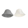Sauna Hat, Lightweight, Breathable White and Grey Water Absorption Head
