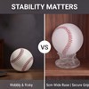 PATIKIL 8pcs Acrylic Small Ball Stand Holder | Clear Sports