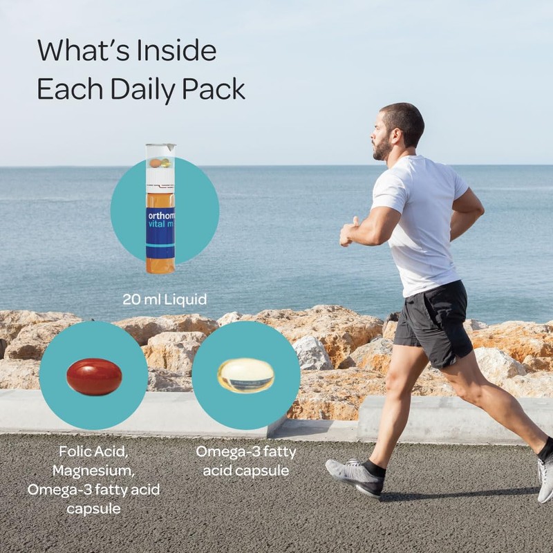 Orthomol Vital M – Daily Multivitamin for Men, Vitamins A,