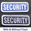 Small Dark Blue Reflective Security Badge with Front Hook and
