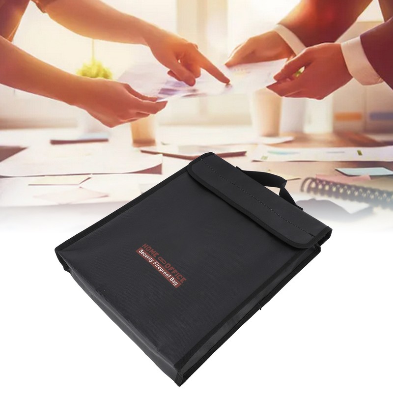 Fireproof Document Bag Waterproof Portable Safe Fireproof File Pouch with