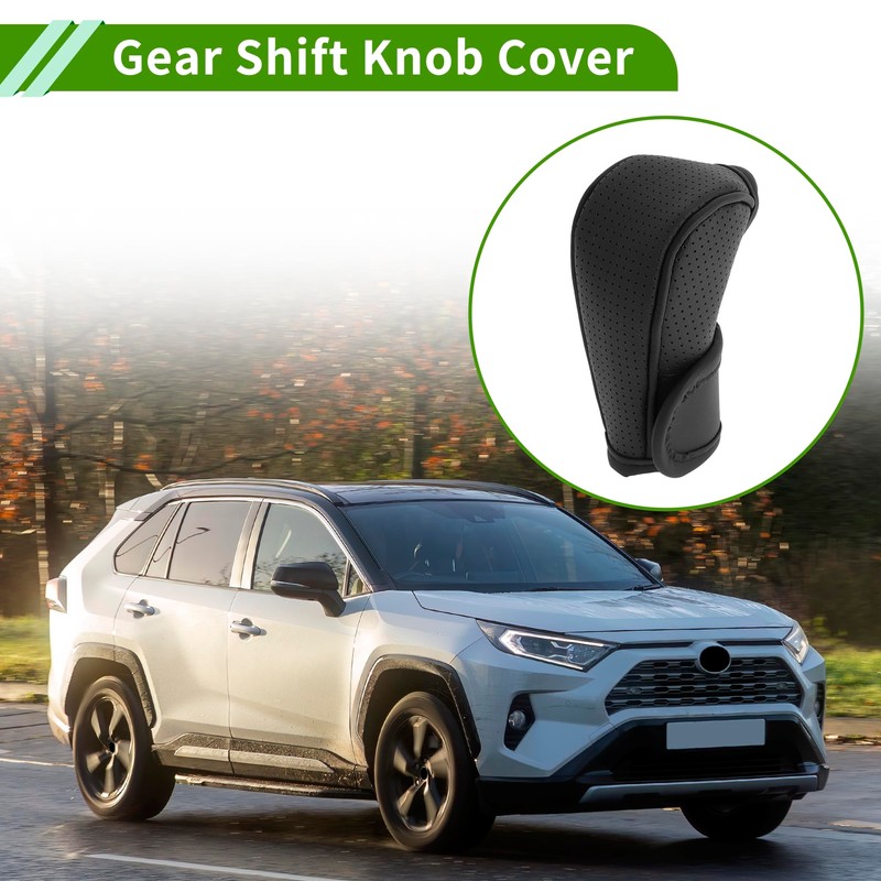 Universal 11.5x5cm/4.53"x1.97" Gear Shift Knob Cover Anti-Slip Stick Shifting Handle