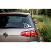 Get Off My Tail Cow Funny Car Bumper Sticker -