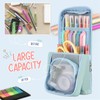 Housolution Housolution Standing Pencil Case Large Capacity Pen Bag, Multi-Layer