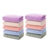 FOMIYES 10pcs Soft Makeup Remover Cloth Fast Drying Washcloth Micro-fiber