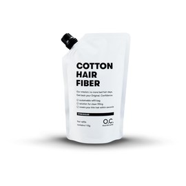 O.C. HAIRCARE Refill Bag for Hair Thickening - for Parting, Bald Areas on the Top and Back of the Head - Recommended by Leading Salons - 11 Colours - Resistant Scattered Hair (Ash Brown)