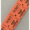 500 Orange 50/50 Double Stub Raffle Tickets