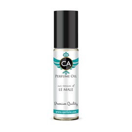 CA Perfume Impression of Le Male for Men Eau De Parfum Amber Fougere Scent Long Lasting Cologne for Men Travel Size TSA Ready for Day and Night Wear 0.33 Fl Oz 10ml